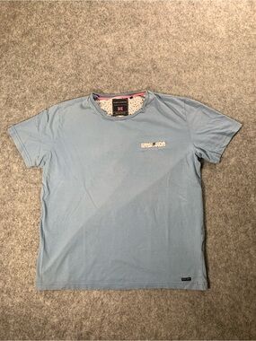 Men’s Light Blue Short Sleeve Crew Neck Tee